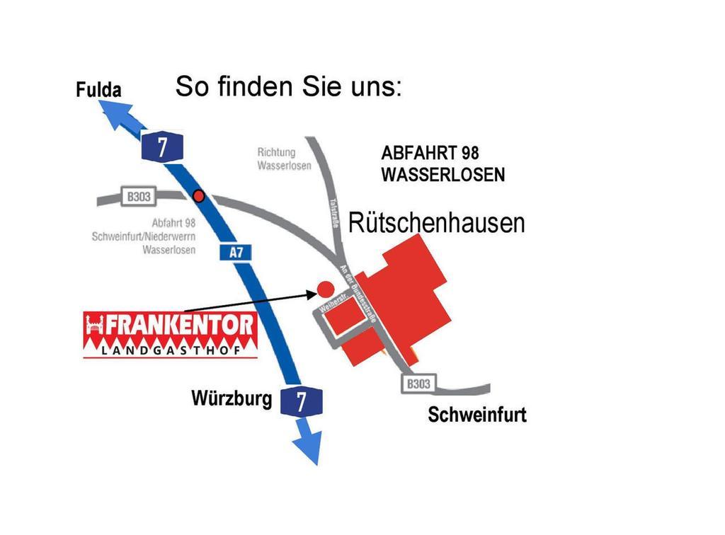 Landgasthof Frankentor Wasserlosen Εξωτερικό φωτογραφία